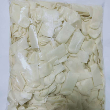 Vienkartiniai pirštų gaubteliai be halogenų iš latekso, antistatistiniai, pramoninei tiksliai elektronikai, SN prekės ženklas