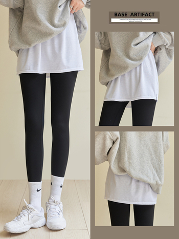 Γυναικεία πολυεπίπεδη χειμερινή φούτερ με κοντή φούστα Α-γραμμής overlay | μονόχρωμο ύφασμα, πολυεστέρας 90–95% + ελαστάν <30%, μίμηση βαμβακιού