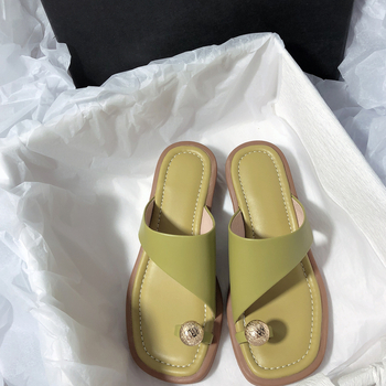 Naistele avatud varvastega sandaalid, Korea stiilis minimalistlik disaineri mudel (pealmine materjal: mikrofiiber; tald: kumm; muster: ühevärviline; sisematerjal: korteks; hooaeg: suvi 2024)