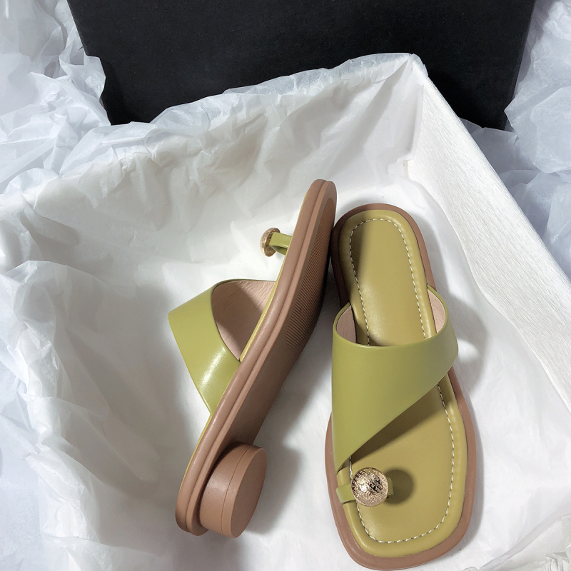 Naistele avatud varvastega sandaalid, Korea stiilis minimalistlik disaineri mudel (pealmine materjal: mikrofiiber; tald: kumm; muster: ühevärviline; sisematerjal: korteks; hooaeg: suvi 2024)