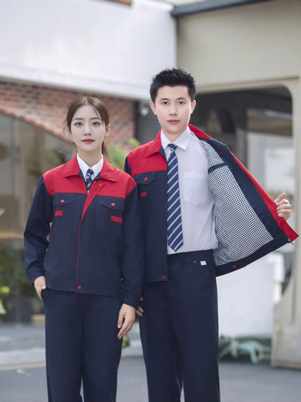 Vyriskas medvilninės darbo kombinezonas - dvigubo sluoksnio, storas, priešgaisrinis suvirinimui, gamykla (Sudėtis: 100% medvilnė; Funkcija: priešgaisrinis; Panaudojimas: suvirinimas, mašinų remontas; Kategorija: darbo apranga)