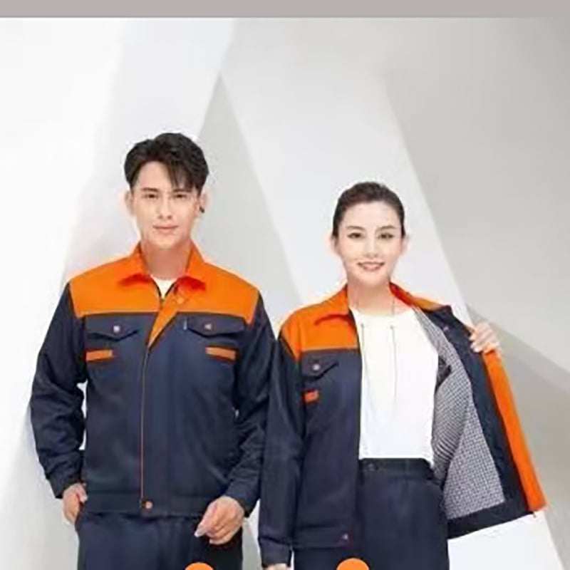 Vyriskas medvilninės darbo kombinezonas - dvigubo sluoksnio, storas, priešgaisrinis suvirinimui, gamykla (Sudėtis: 100% medvilnė; Funkcija: priešgaisrinis; Panaudojimas: suvirinimas, mašinų remontas; Kategorija: darbo apranga)