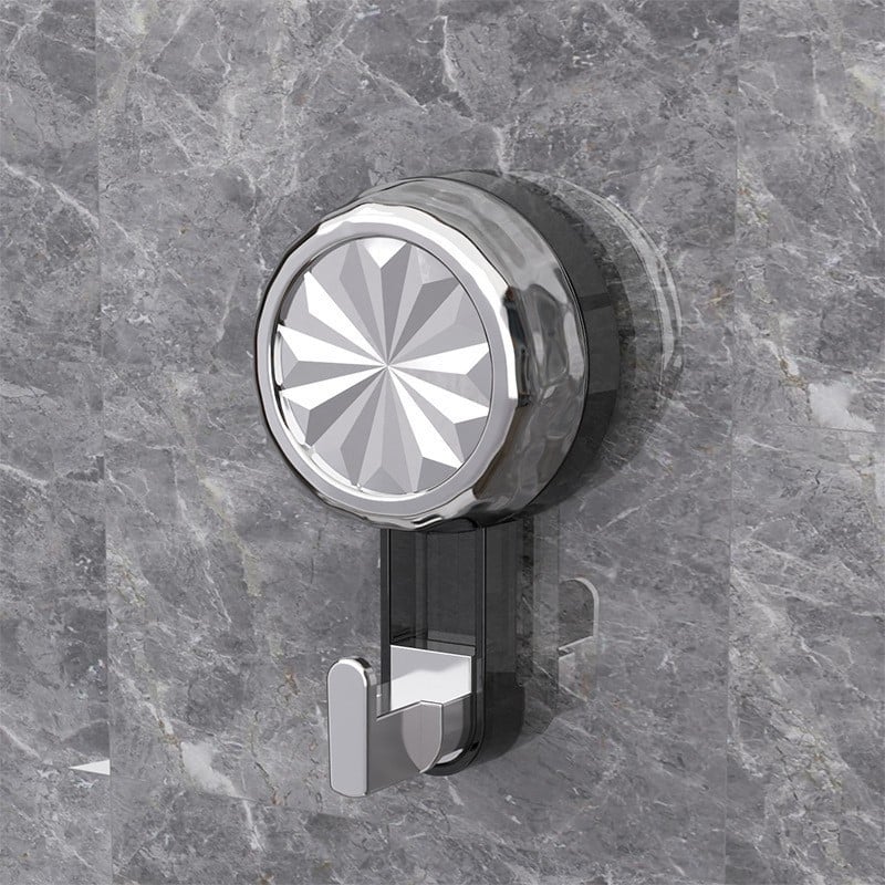 Siurbimo kabliukas, be gręžimo, lengvas montavimas, ABS+PC medžiaga, vienas kabliukas, maksimali 20–30 kg apkrova, vonios kambariui