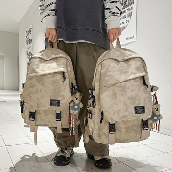 Unisex kampus ruksak, model 2025, minimalistički dizajn, velik kapacitet, putni ruksak