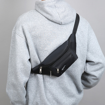 Мъжка чанта за кръст от найлон, водоустойчива, подплата полиестер, стил за свободно пътуване