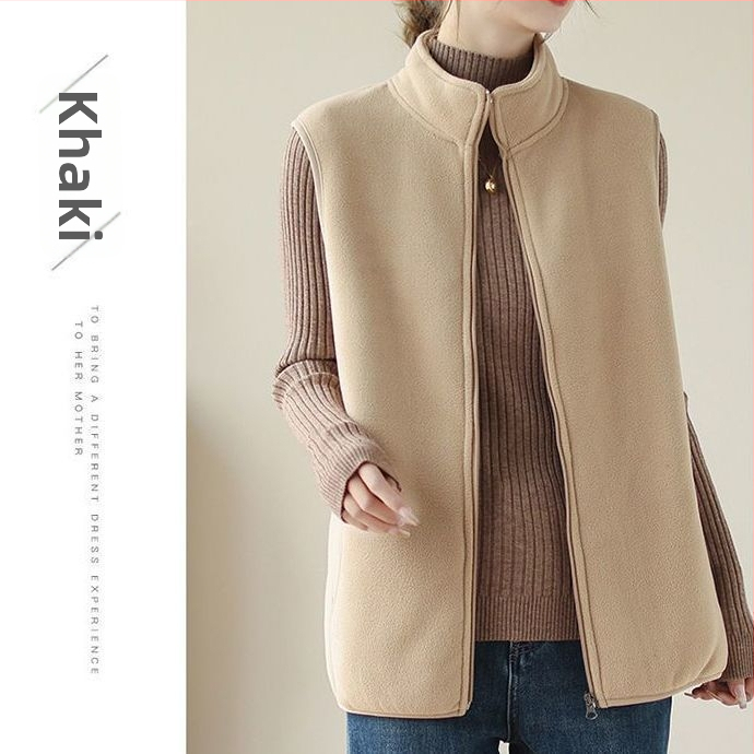 Chenille liemenė su polo apykakle, įprastas kirpimas, Spandex iki 30%, pavasaris 2025