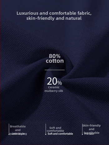 Polo marškiniai su pritaikytu išsiuvinėtu logotipu, korėniškojo versijos stilius, laisvas kirpimas, trumpomis rankovėmis, medvilnės audinys