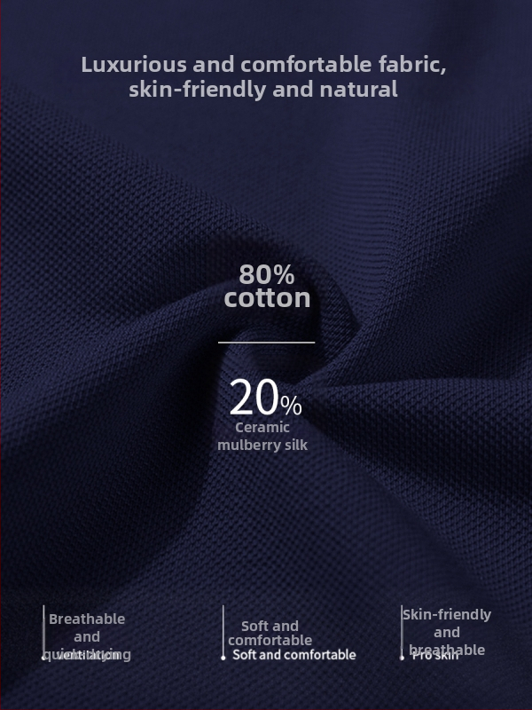 Polo marškiniai su pritaikytu išsiuvinėtu logotipu, korėniškojo versijos stilius, laisvas kirpimas, trumpomis rankovėmis, medvilnės audinys