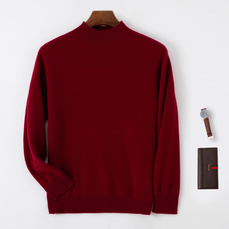 Пуловер 100% вълна, кръгло деколте, дълги ръкави, дебела плетка, без гладене