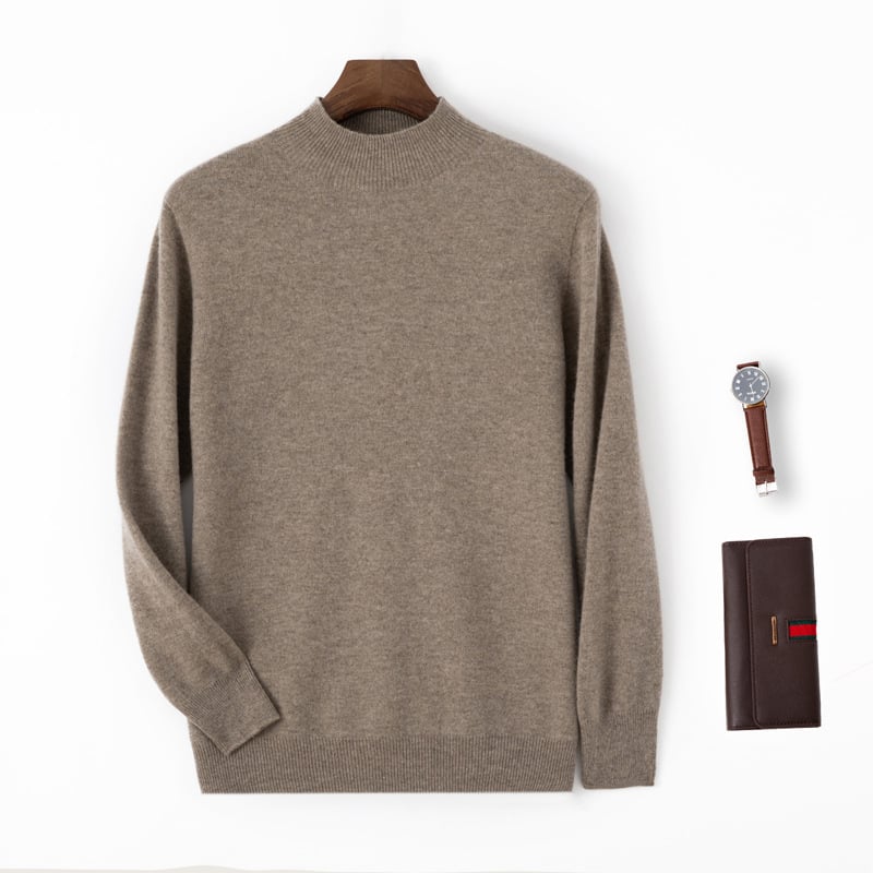 Пуловер 100% вълна, кръгло деколте, дълги ръкави, дебела плетка, без гладене