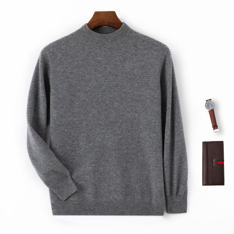 Пуловер 100% вълна, кръгло деколте, дълги ръкави, дебела плетка, без гладене