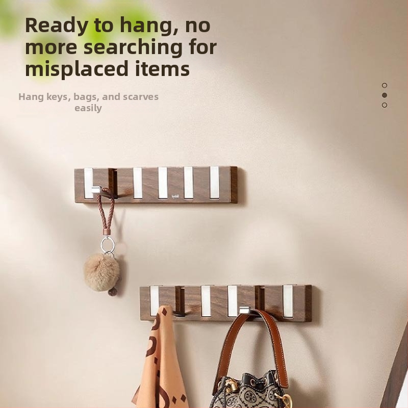 Lipni sieniniai kabliukų rinkinys su keturiais ar daugiau kablių, iš plastiko, apkrova 1–3 kg, dizainas – valrieksto grūdų tekstūra ir pianino klavišų įkvėptas stilius, modernus minimalistinis