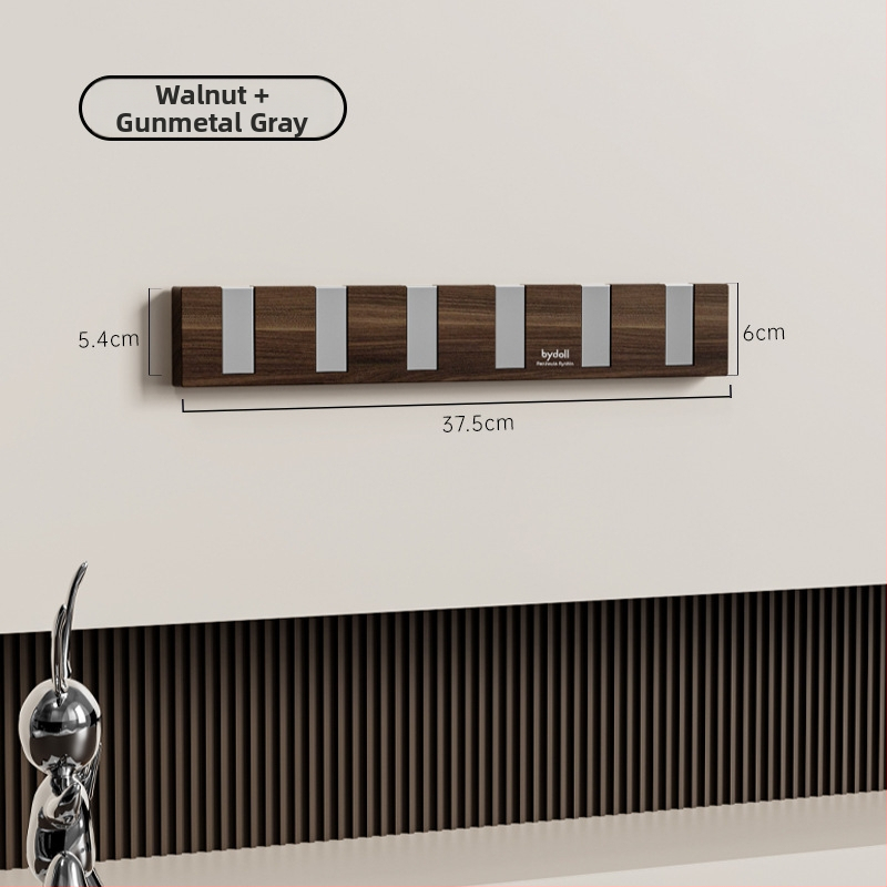 Lipni sieniniai kabliukų rinkinys su keturiais ar daugiau kablių, iš plastiko, apkrova 1–3 kg, dizainas – valrieksto grūdų tekstūra ir pianino klavišų įkvėptas stilius, modernus minimalistinis