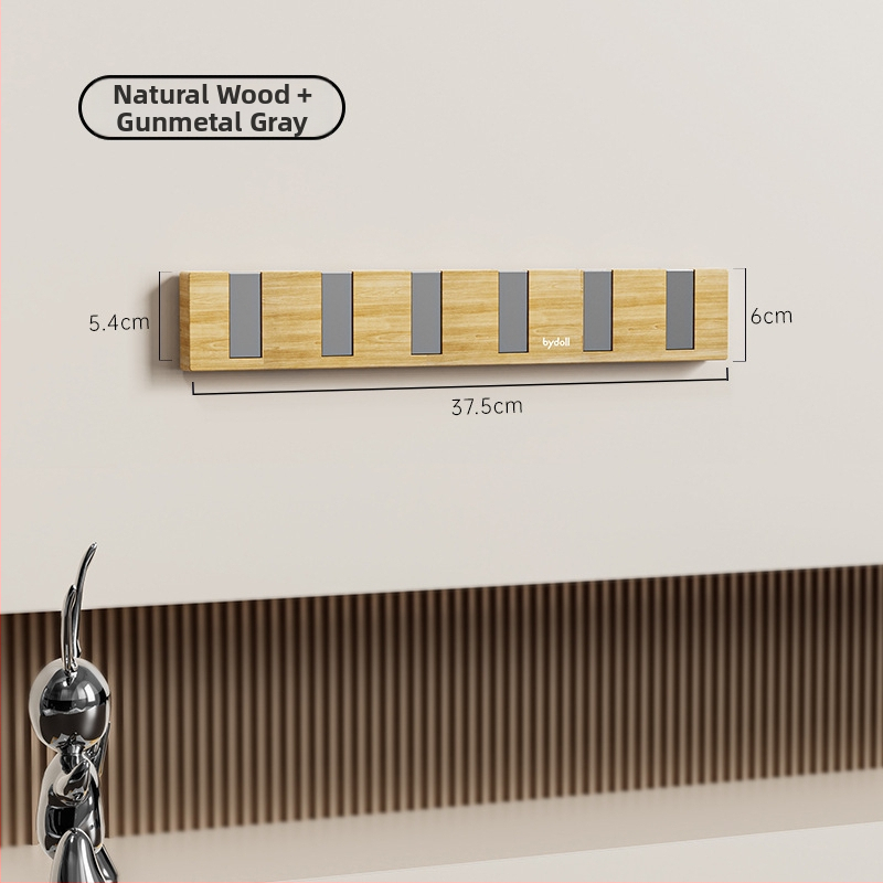 Lipni sieniniai kabliukų rinkinys su keturiais ar daugiau kablių, iš plastiko, apkrova 1–3 kg, dizainas – valrieksto grūdų tekstūra ir pianino klavišų įkvėptas stilius, modernus minimalistinis