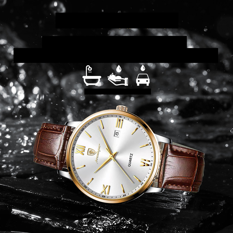 Šveicariškas vandeniui atsparus itin plonas vyriškas laikrodis su šviečiančiu dizainu, stilingas kvarcinis rankinis laikrodis, geidžiama prekė tiesioginėms transliacijoms ir eksportui, galimas tiesioginis pristatymas.