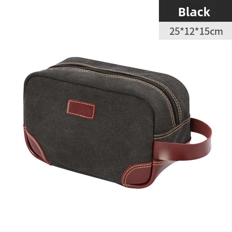 Vyrų kelioninis kosmetinės krepšys – didelė talpa, kubo formos drobės krepšys, sausai–drėgnai atskyrimas, kelioninis kosmetikos organizatorius