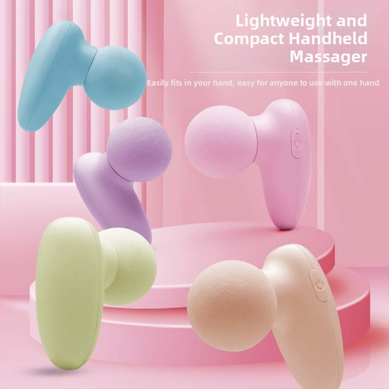 Mini masāžas ierīce ar iekšēju akumulatoru, birstmotoru, daudzpakāpju ātrumi, līdz 5. ātrumam vai augstāk, 1 galviņa, akumulatora darbības laiks 1-3 stundas, trokšņi 46-70 dB