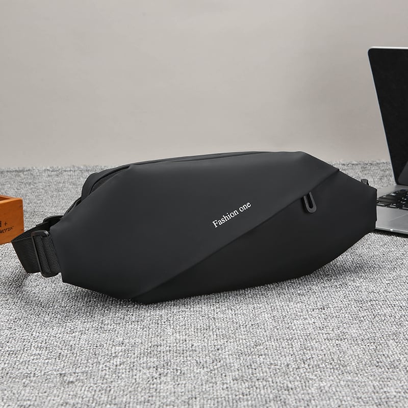 Мъжка чанта за кръст за пътуване — PU материя, водоустойчива, уличен стил, свободно време, Fxz-6060