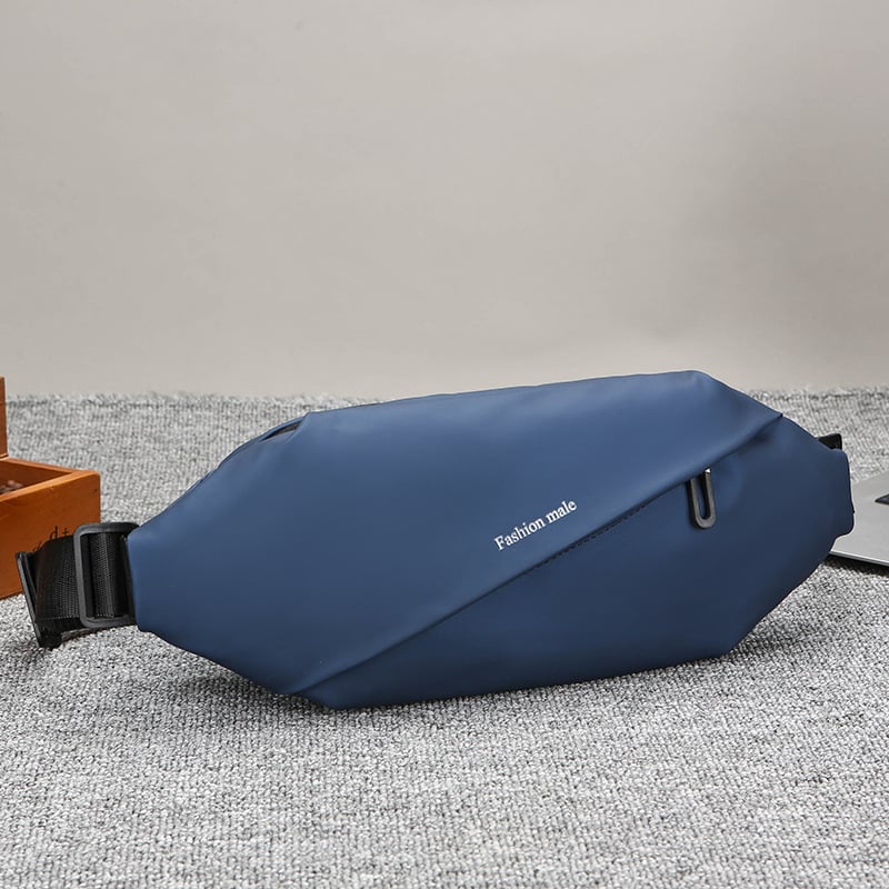 Мъжка чанта за кръст за пътуване — PU материя, водоустойчива, уличен стил, свободно време, Fxz-6060