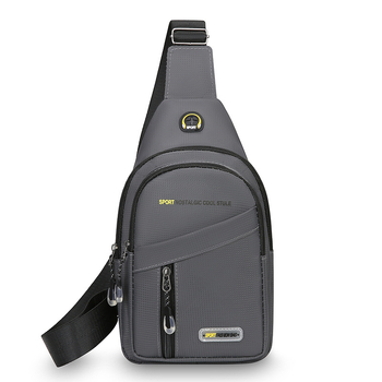 Мъжка чанта за през рамо в урбанистично минималистичен стил, найлон, дишаща подплата от полиестер, подходяща за ежедневни визии