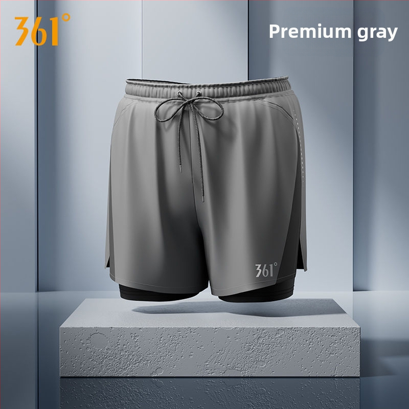 361° Ανδρικό σετ τριών τεμαχίων για κολύμβηση: μαγιό-βερμούδα, καπέλο και γυαλιά κολύμβησης; Πολυεστερικό ύφασμα; Στυλ briefs; ενήλικος