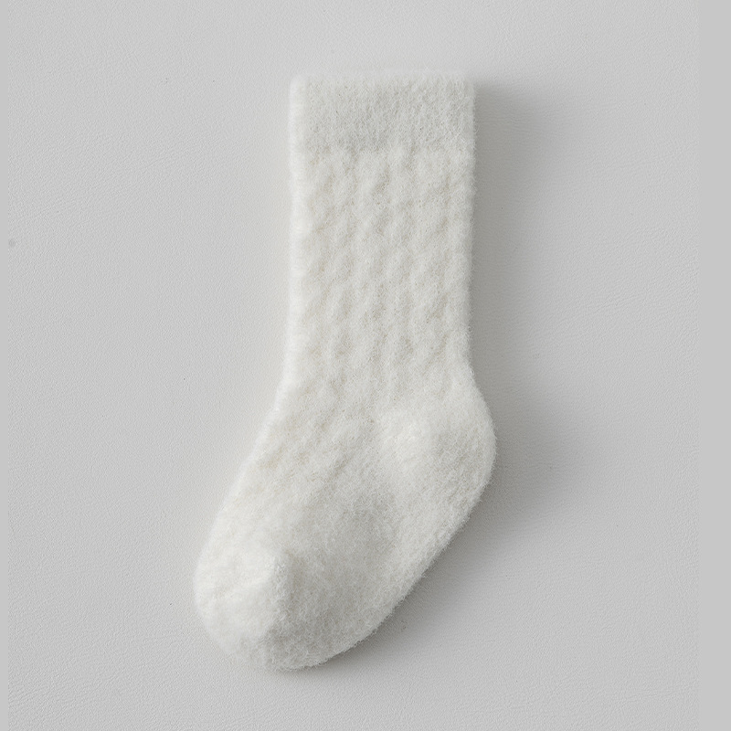 Uniszex gyerekharisnyák fleece béléssel, vastag, a bokáig