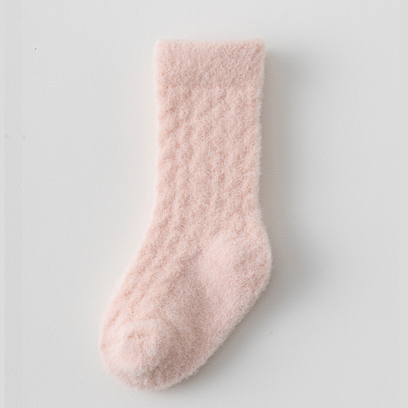 Uniszex gyerekharisnyák fleece béléssel, vastag, a bokáig