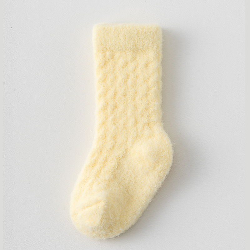 Uniszex gyerekharisnyák fleece béléssel, vastag, a bokáig