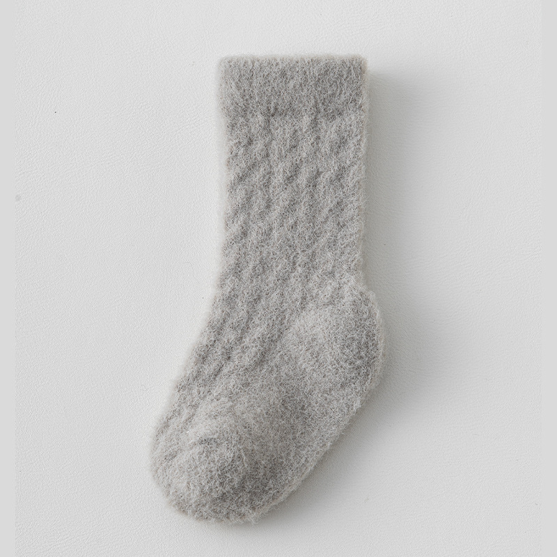 Uniszex gyerekharisnyák fleece béléssel, vastag, a bokáig