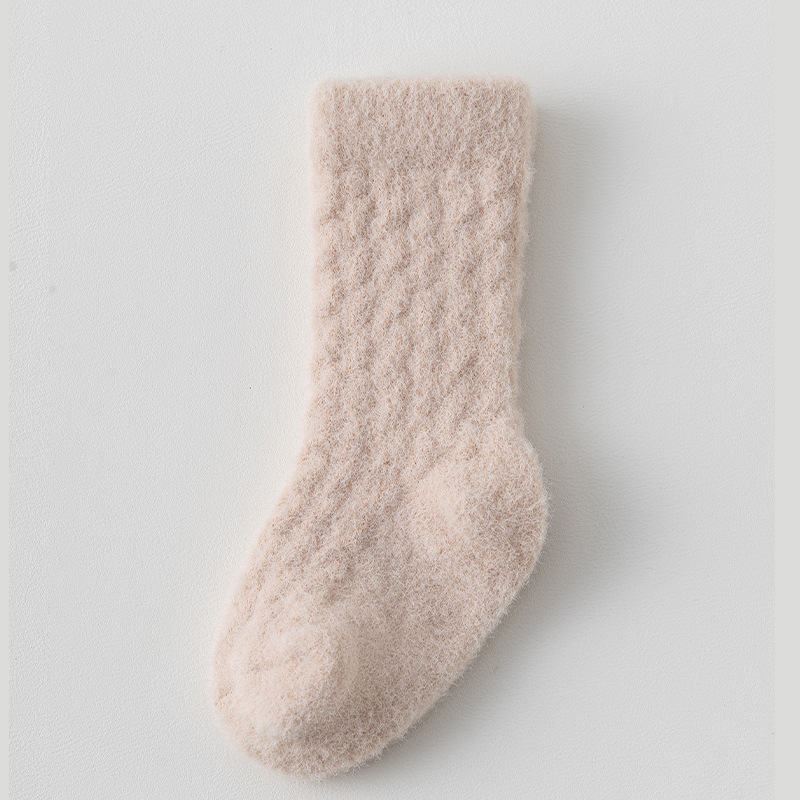 Uniszex gyerekharisnyák fleece béléssel, vastag, a bokáig