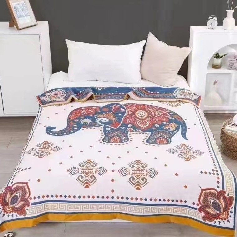 Kūdikių marlé antklodė su karikatūros panda raštu, Jacquard audinys, 500 g ir daugiau