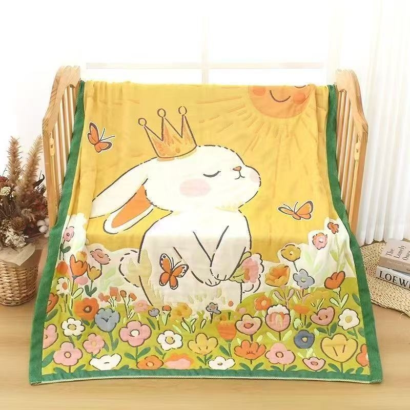 Kūdikių marlé antklodė su karikatūros panda raštu, Jacquard audinys, 500 g ir daugiau