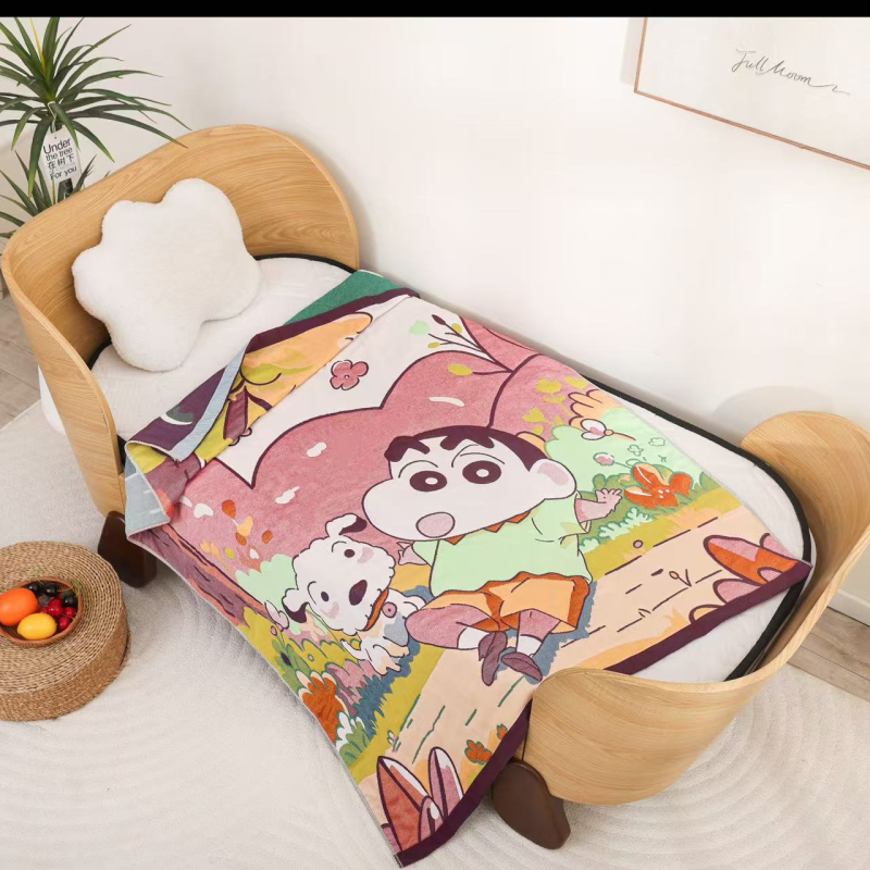 Kūdikių marlé antklodė su karikatūros panda raštu, Jacquard audinys, 500 g ir daugiau