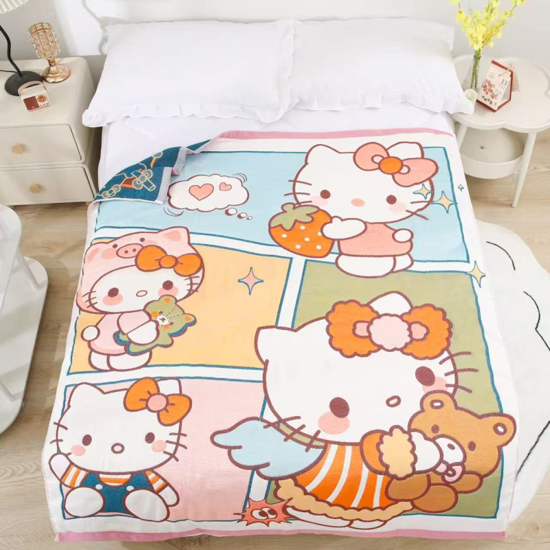 Kūdikių marlé antklodė su karikatūros panda raštu, Jacquard audinys, 500 g ir daugiau