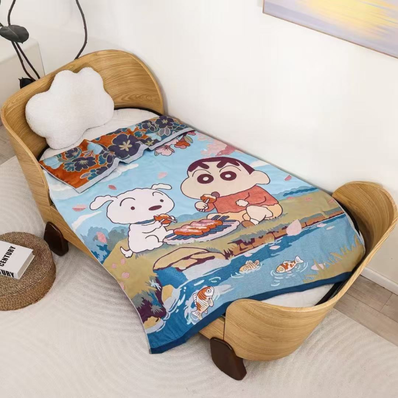 Kūdikių marlé antklodė su karikatūros panda raštu, Jacquard audinys, 500 g ir daugiau