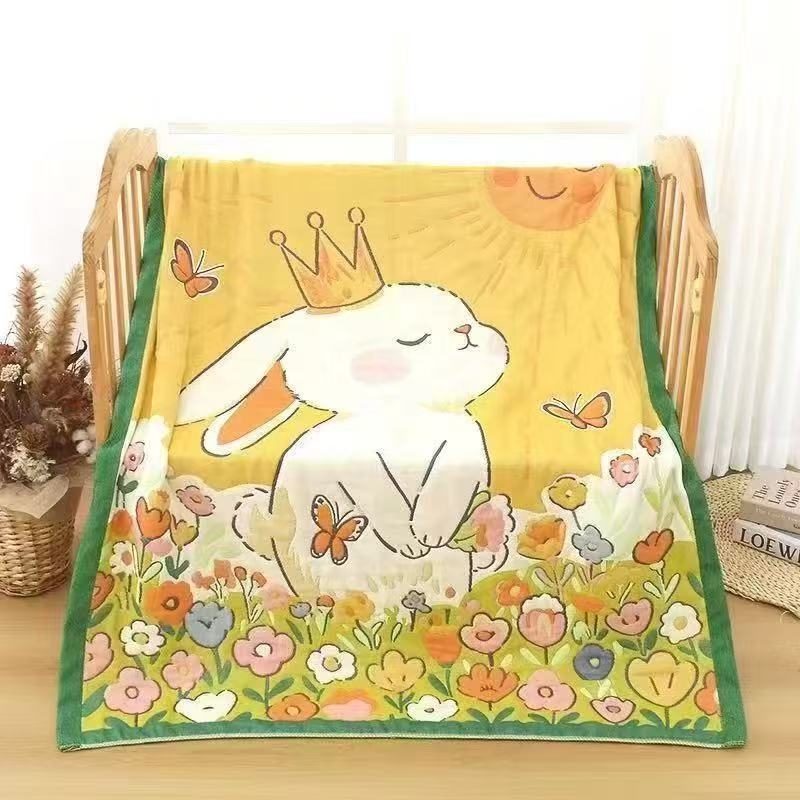 Kūdikių marlé antklodė su karikatūros panda raštu, Jacquard audinys, 500 g ir daugiau