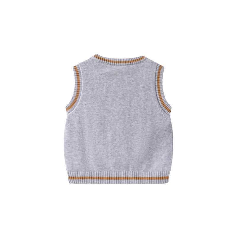 Унисекс памучна плетена жилетка за пролет и есен, стил кардиган, диамантена шарка, 100% памук, копчета