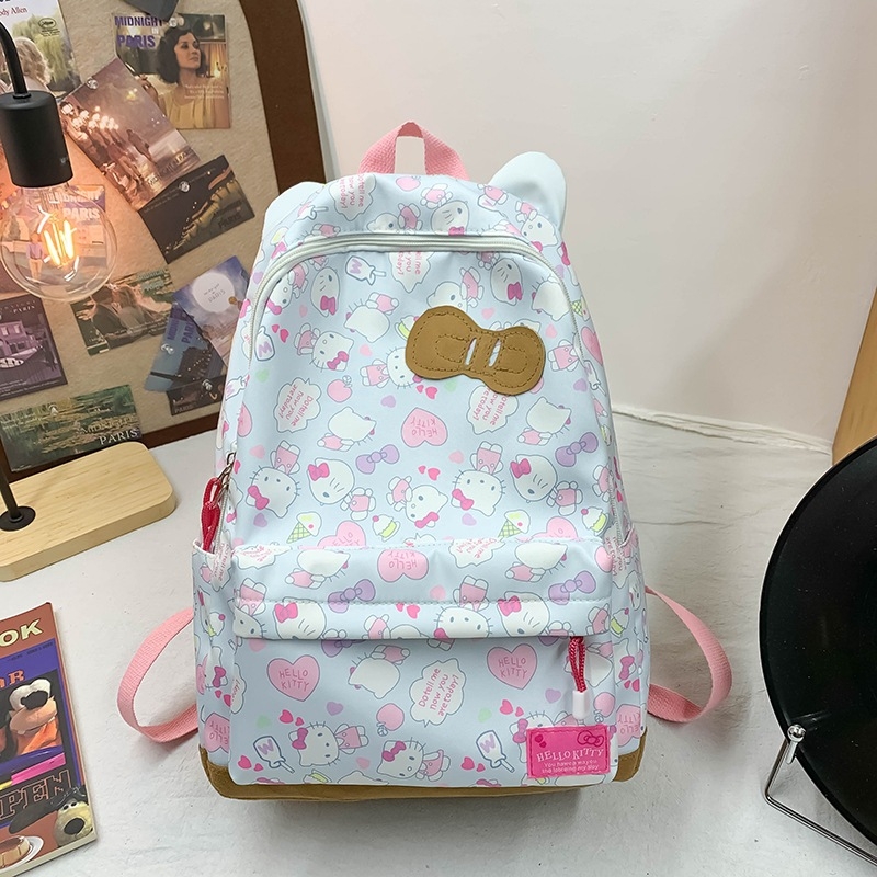 Ruksak za kampus s anime uzorkom, naramenice s zračnim jastukom, platno, prozračan, podstava poliester