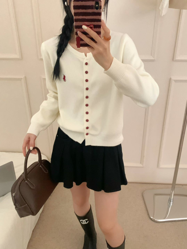 Γυναικείος πλεκτός καρντιγκάν — χαλαρή γραμμή, μακριά μανίκια, στρογγυλή λαιμόκοψη, ζωικό μοτίβο, μέτριο πάχος, ύφασμα από μίγμα βισκόζης και πολυεστέρα, φθινόπωρο 2025