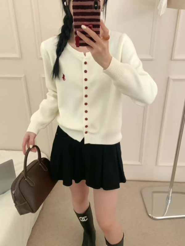 Γυναικείος πλεκτός καρντιγκάν — χαλαρή γραμμή, μακριά μανίκια, στρογγυλή λαιμόκοψη, ζωικό μοτίβο, μέτριο πάχος, ύφασμα από μίγμα βισκόζης και πολυεστέρα, φθινόπωρο 2025