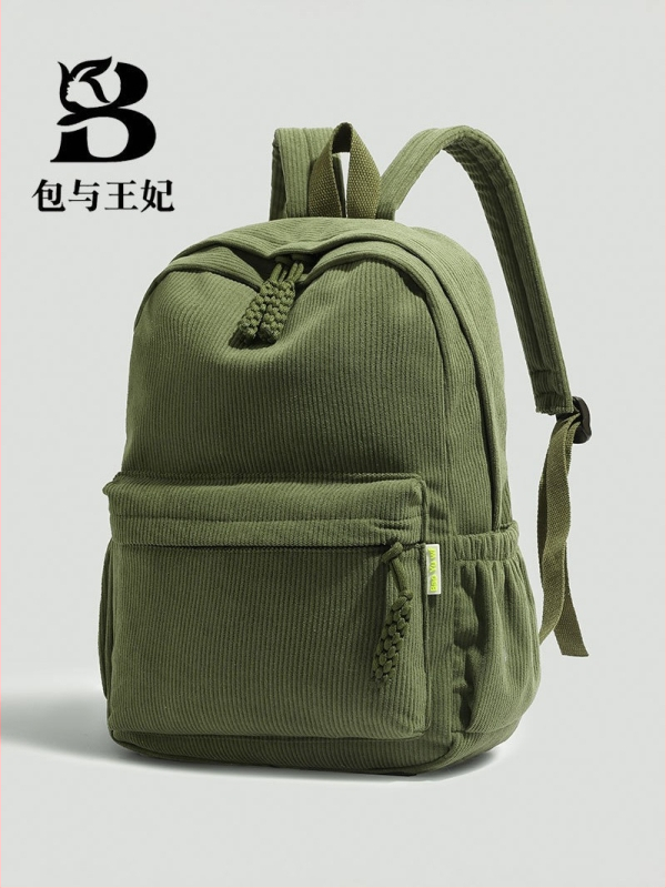 Corduroy unisex kuprinė 15-colių nešiojamam kompiuteriui, miesto minimalistinis stilius, oro pagalvės juosta