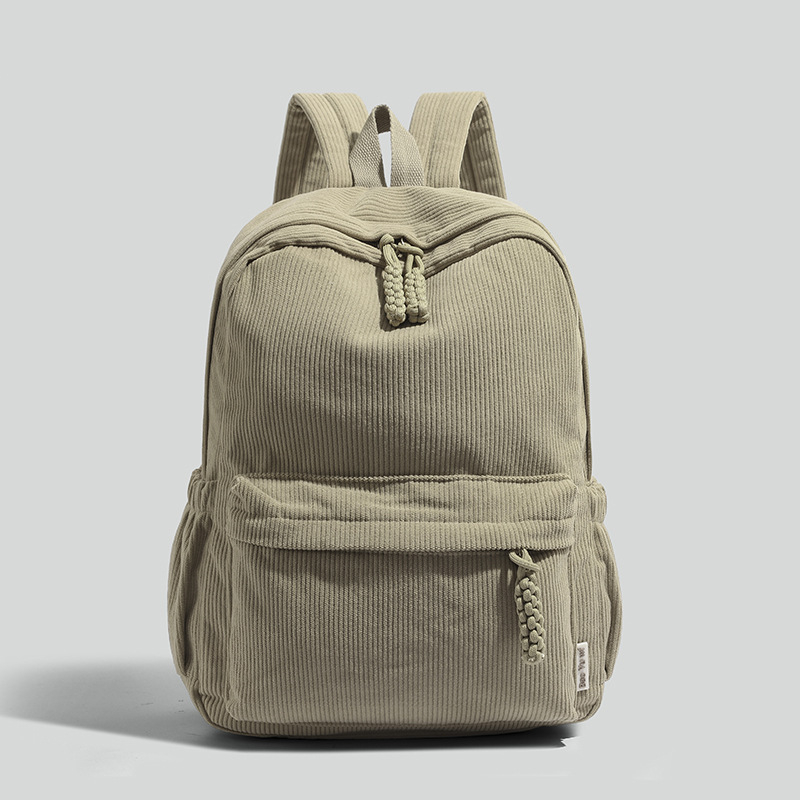 Corduroy uniszex hátizsák 15 colos laptophoz, városi letisztult stílus, légpárnás vállpánt