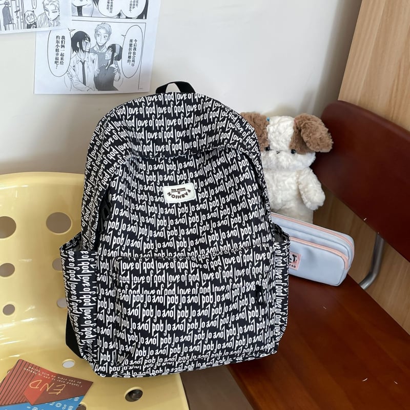 Leopárd mintás hátizsák, koreai Ulzzang stílus, nőknek, vászon anyag, 36–55 L kapacitás, lélegző, vízálló, lopás elleni védelem, ütésálló