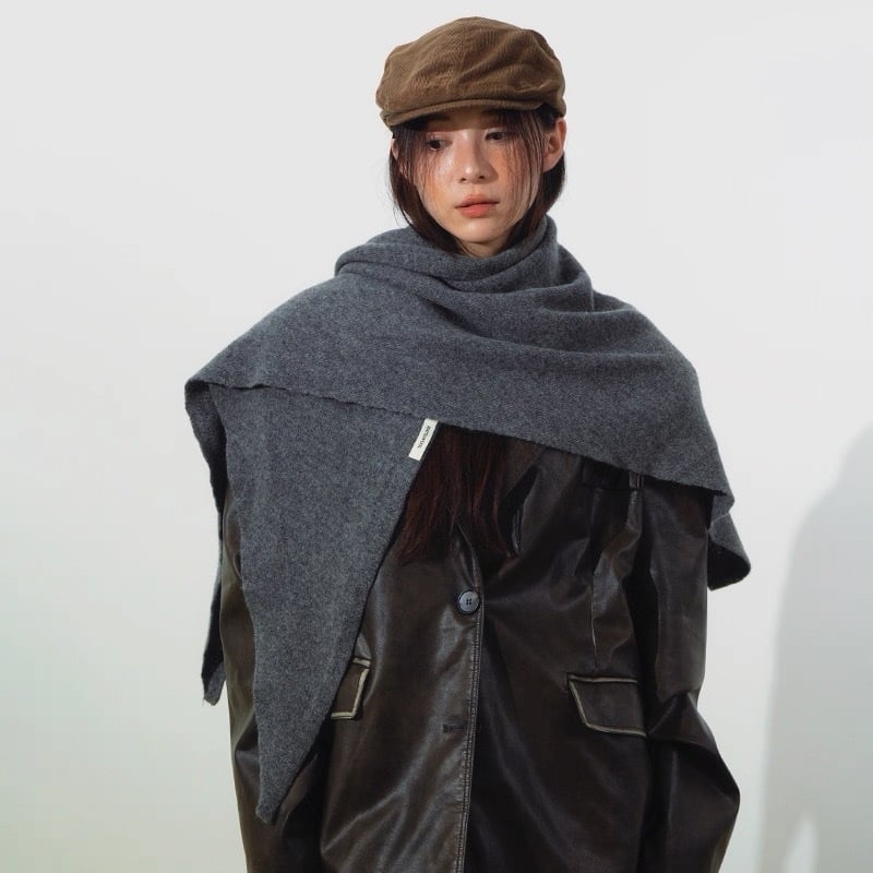 Vilnonė šalis ir megztas kardiganas, 100% vilna, vieno spalvos raštas, išlaiko šilumą, ruduo 2025