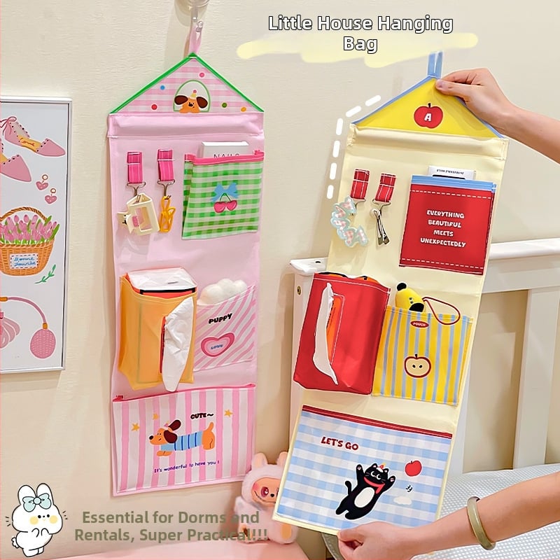 Sieninis pakabinamas laikiklis saugojimui — Oxford audinys, kubo formos, japonų stilius, daugiafunkcinis