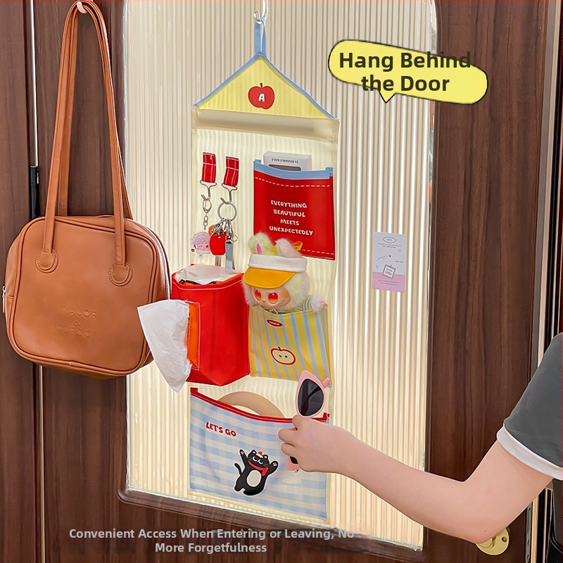 Sieninis pakabinamas laikiklis saugojimui — Oxford audinys, kubo formos, japonų stilius, daugiafunkcinis