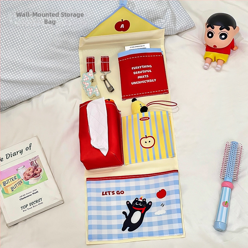 Sieninis pakabinamas laikiklis saugojimui — Oxford audinys, kubo formos, japonų stilius, daugiafunkcinis