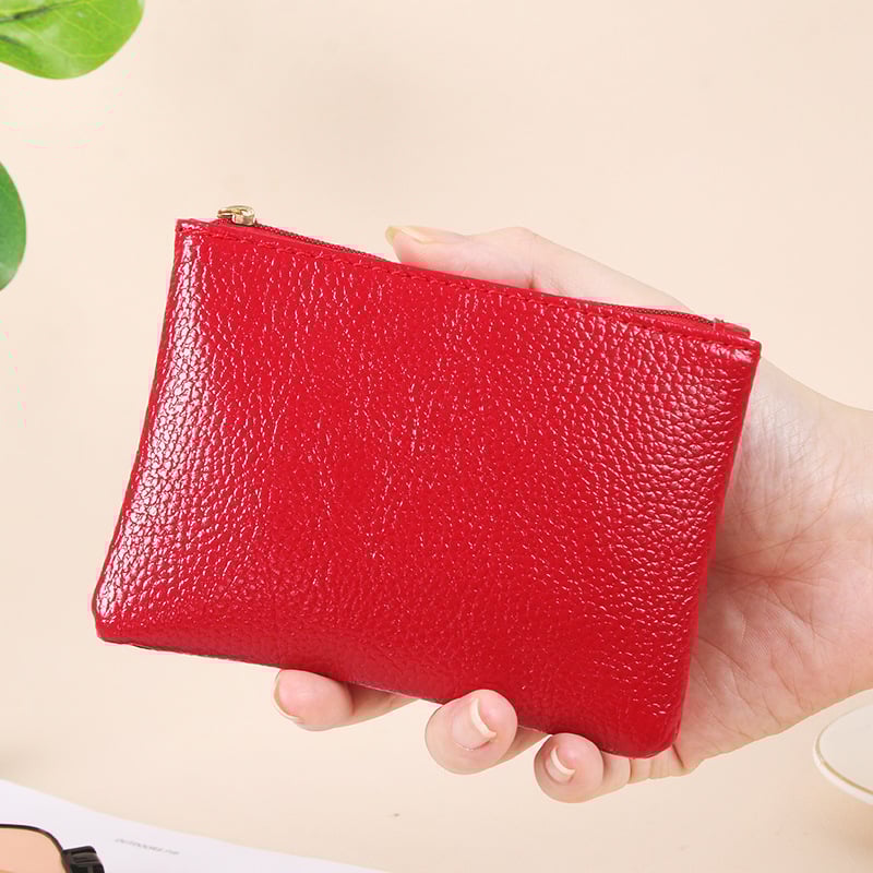 PU monetų piniginė, vientisos spalvos, miesto minimalistinis stilius, atsparus dilimui