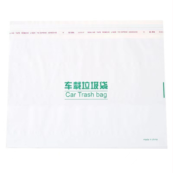 Autoprügikott kleepuv tüüp, PE materjal, ühekordsed, lame suu disain, auto sisemuses kasutamiseks