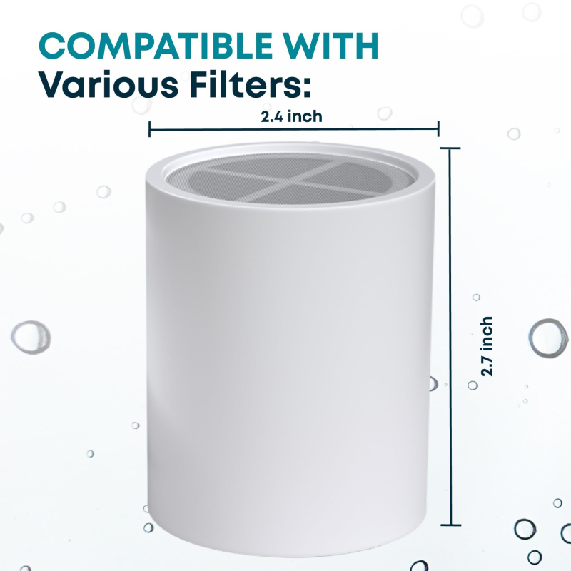 Dušo filtro komplektas su aktyviuo angliu, 1 pakopos keičiamas filtras, universalus dušo filtras, lygis 10–36